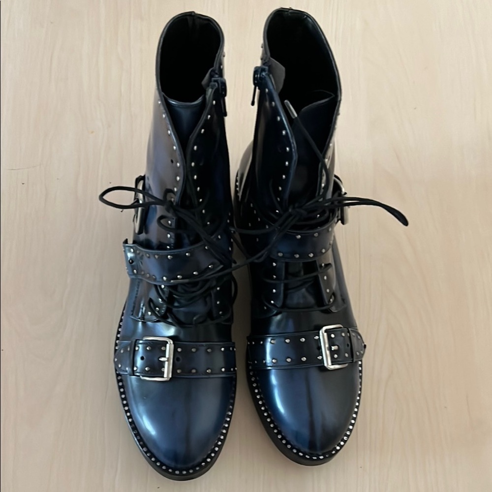 Black Studded Women's Boots